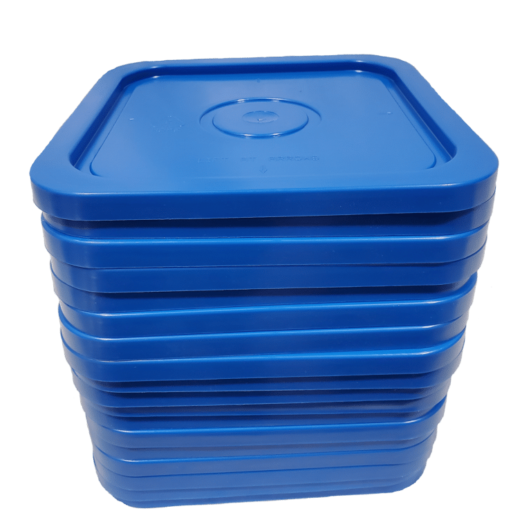 4 Gallon Snap On Square Plastic Lid 4 Gal Bucket 18 Pack