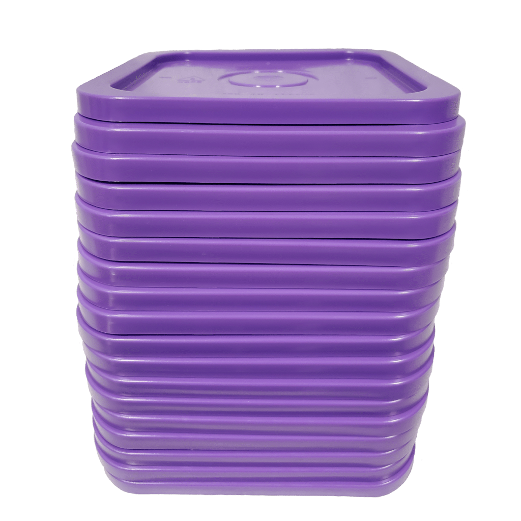 4 Gallon Snap On Square Plastic Lid 4 Gal Bucket 18 Pack