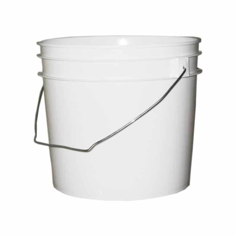 Bulk 1Gallon Round Plastic Buckets w/ Wire Bale Handle 24Pack