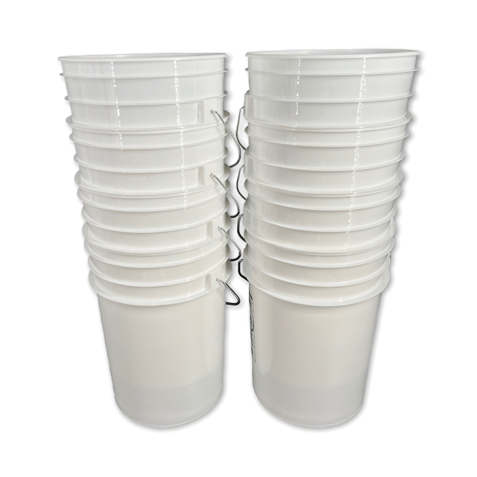 6Gallon Round Plastic Buckets Durable Containers Affordable Buckets